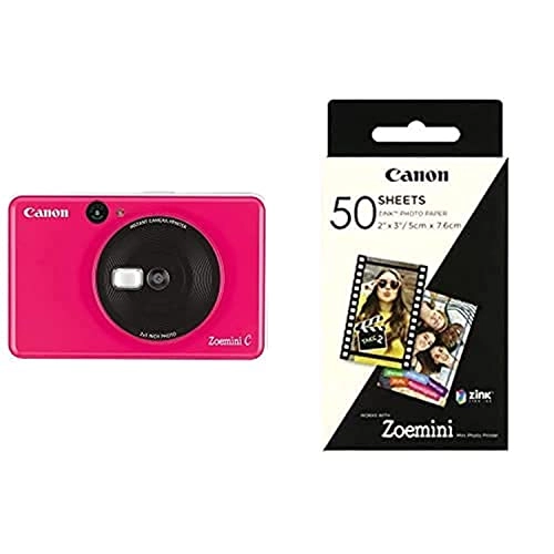 Zoemini C - Bubble Gum Pink + 50 Sheets - Instant