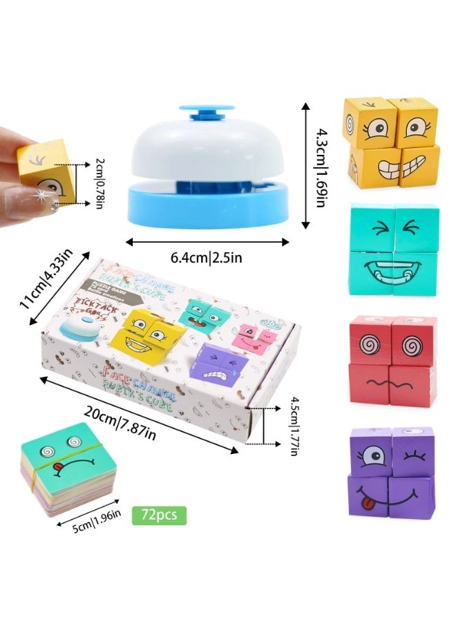 Face Changing Cube 3D Wooden Puzzle - 16 pcs
