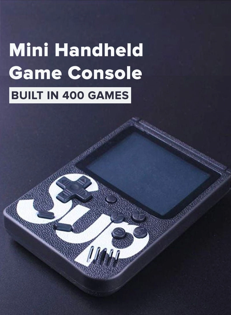 Handheld Game Console - 400 Built-in Games 3-Inch Color Screen Rechargeable Battery