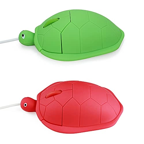 Turtle Shape Wired Mouse - USB