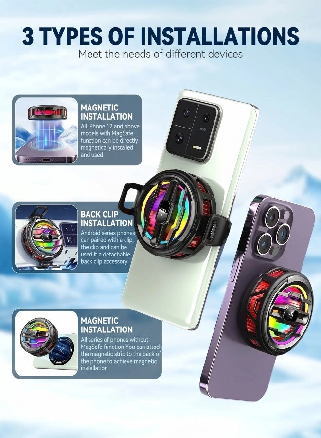 Phone Cooler - Magnetic 4-Level LCD RGB