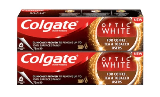 Colgate Optic White Toothpaste 2 x 75ml