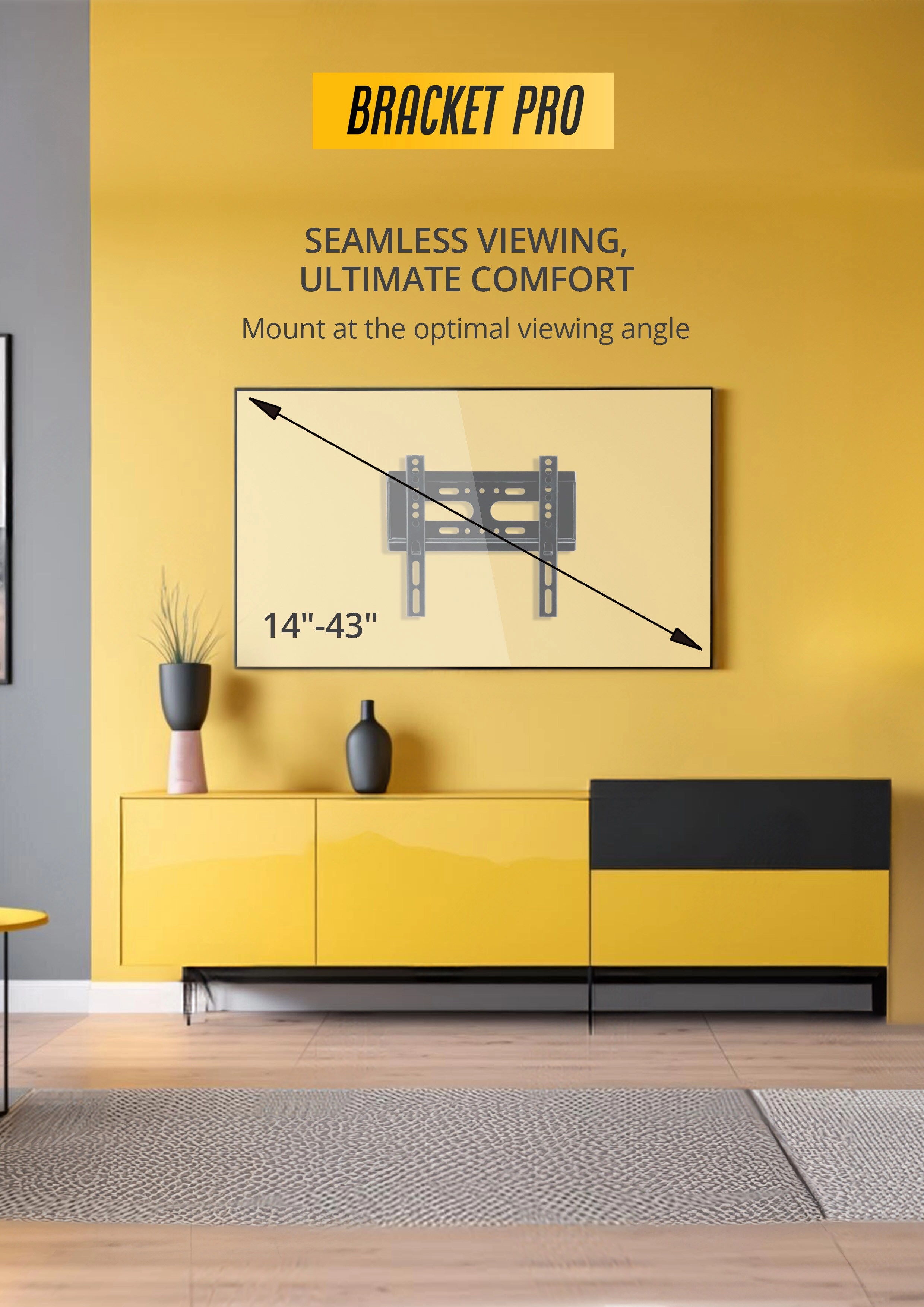 Fixed Mount - 25 kilogram 14"-43"