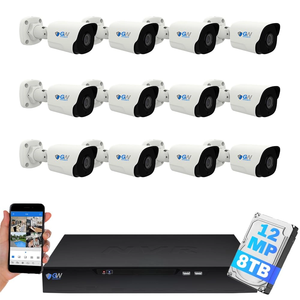 GW5532NSN - 32-Channel 8TB + GW12537MIC - 12MP Microphone + GWSW1602G - 16-Port PoE Switch + GWCAT60 - 60ft Cable + GWCAT100 - 100ft Cable
