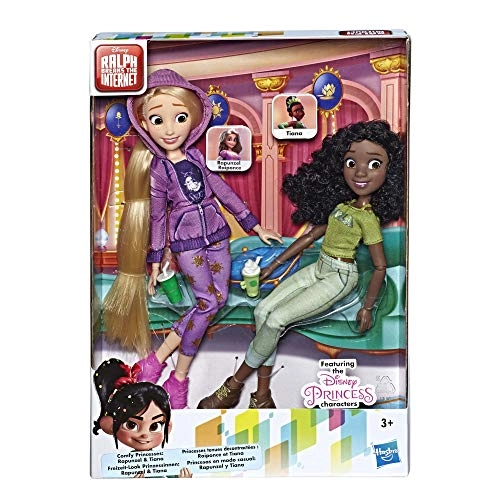 Rapunzel Fashion Doll - extra-long blonde hair + Tiana Fashion Doll - curly hair