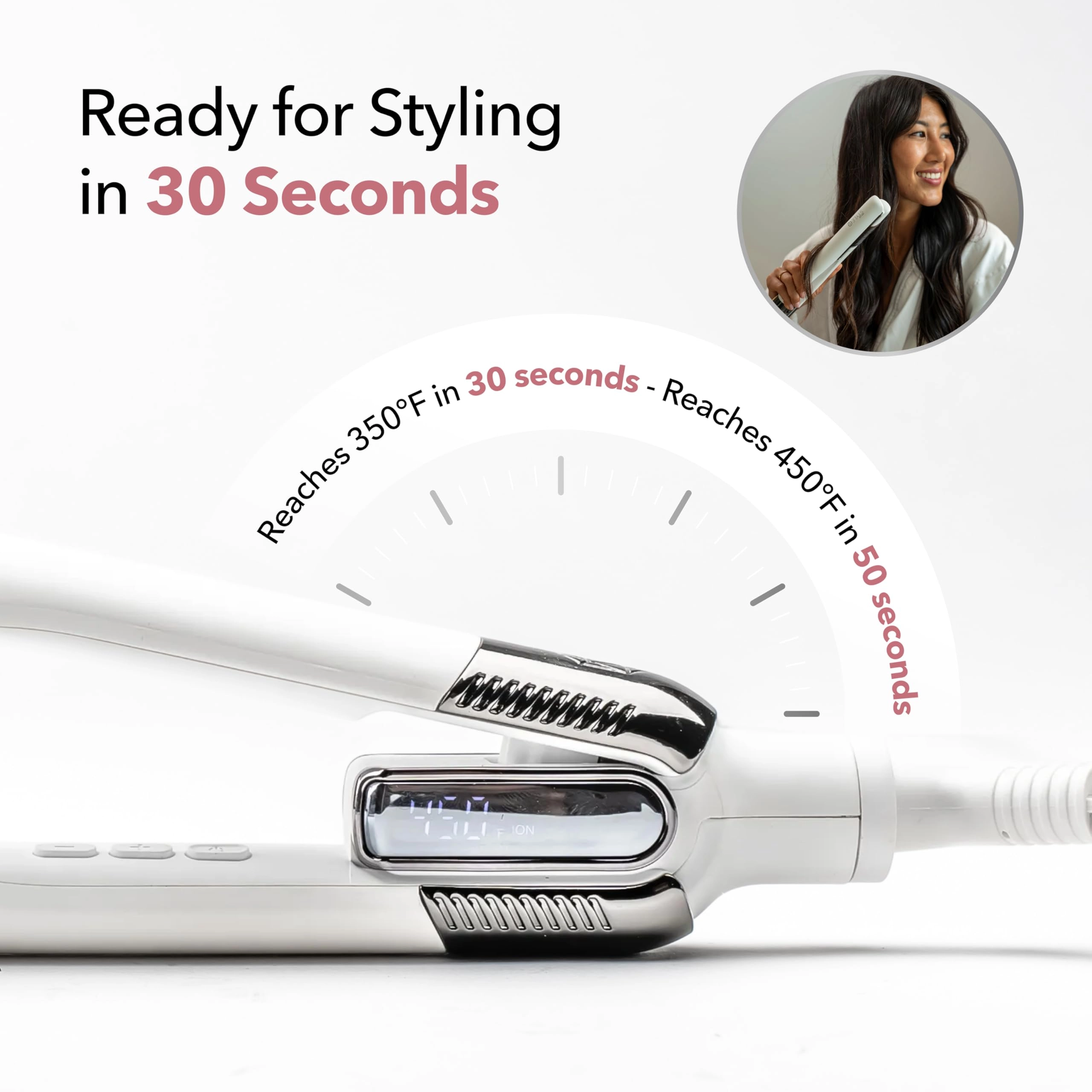StyleQ - Flat Iron 12 Heat Settings Infrared
