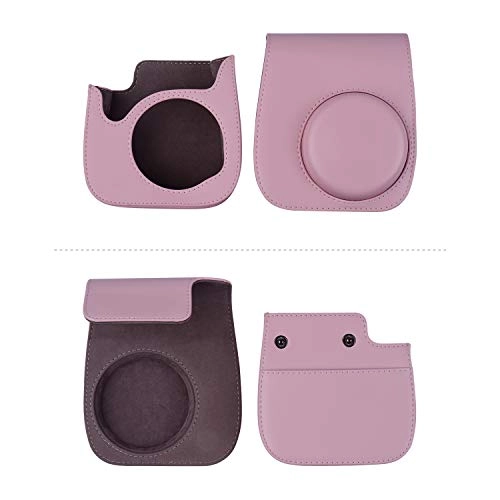 Instant Camera Accessories Kit + Camera Bag + Camera Strap + Photo Album + Photo Clips + Photo Frame + Hanging String + Stickers + Pen + Filt - 12-in-1 leather