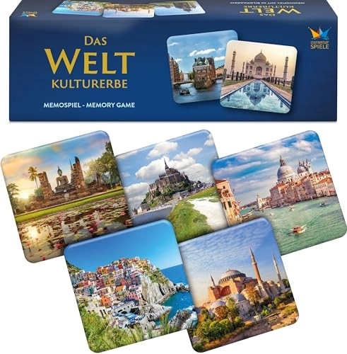 World Culture Heritage Memo Game - 6 Years 72 pieces