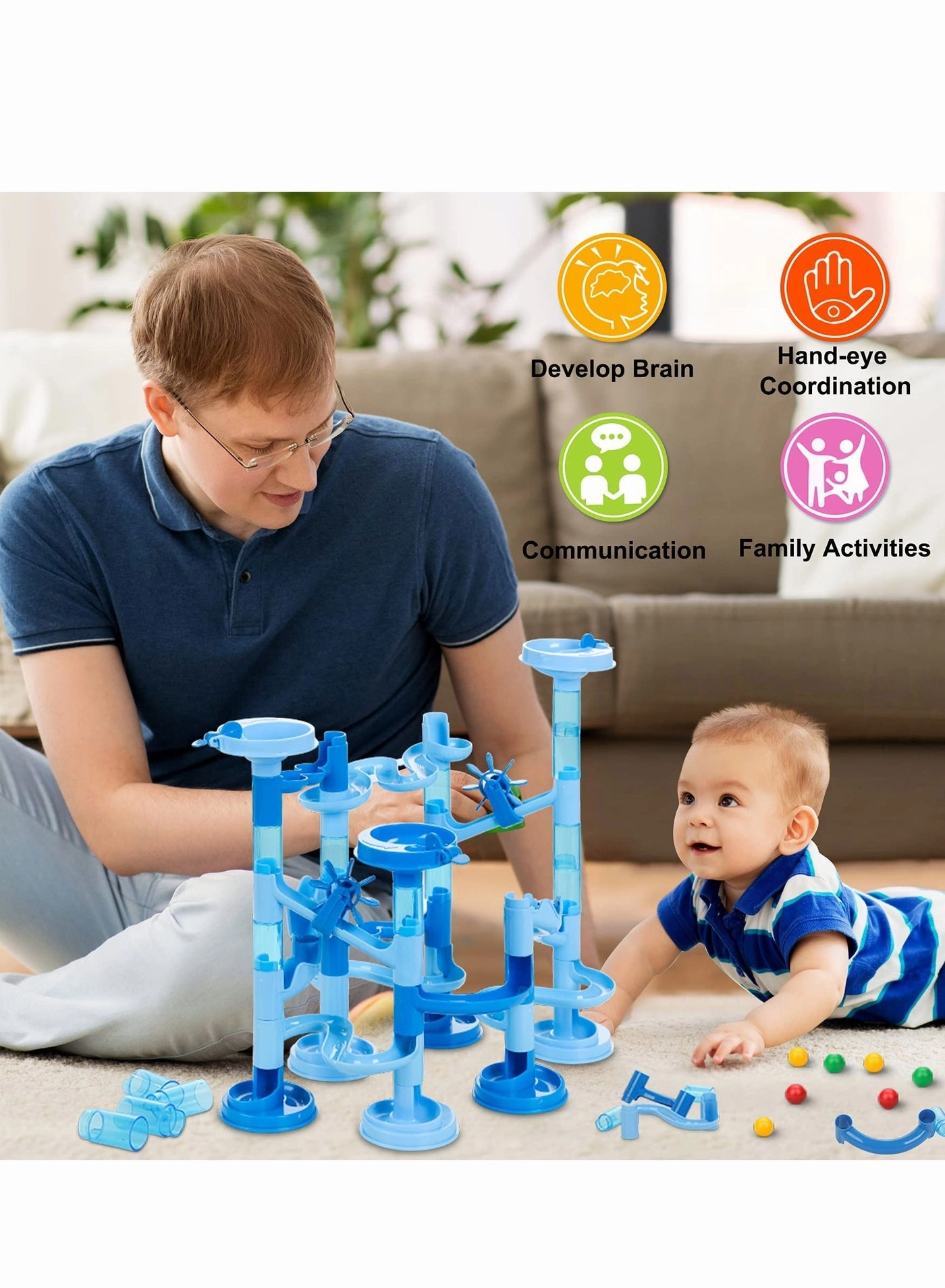 Marble Run Set - 107 pcs