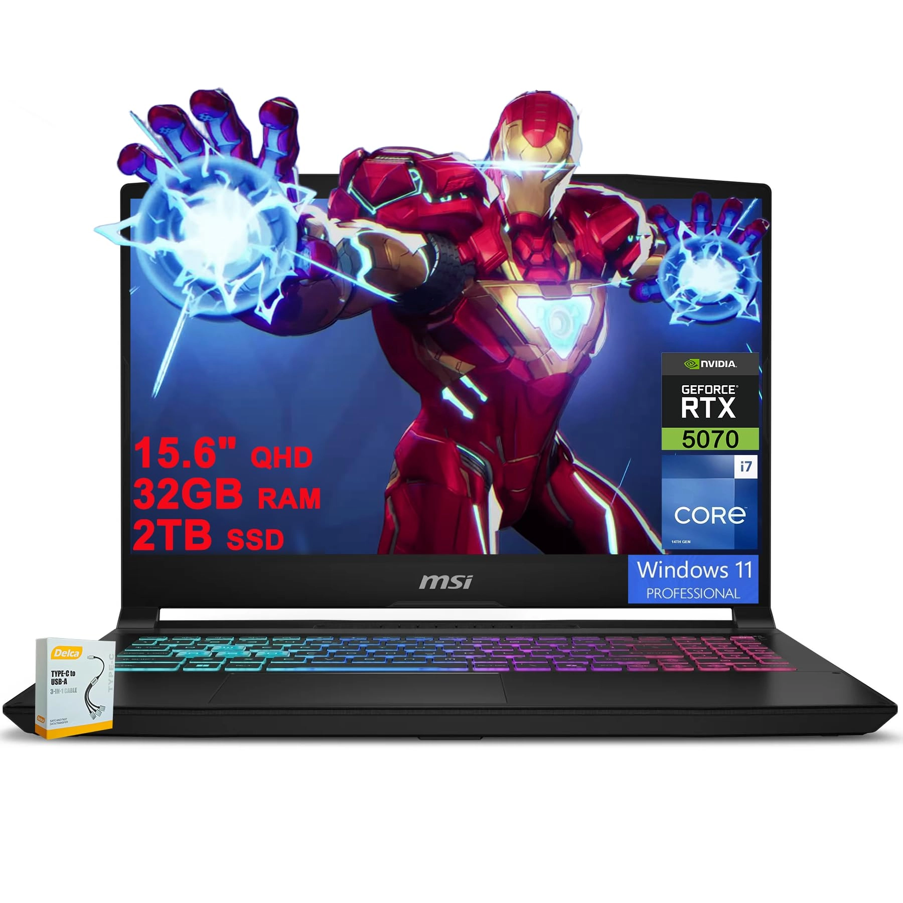 MSI Katana - 15.6'' Core i7-14650HX 32GB DDR5 2TB SSD