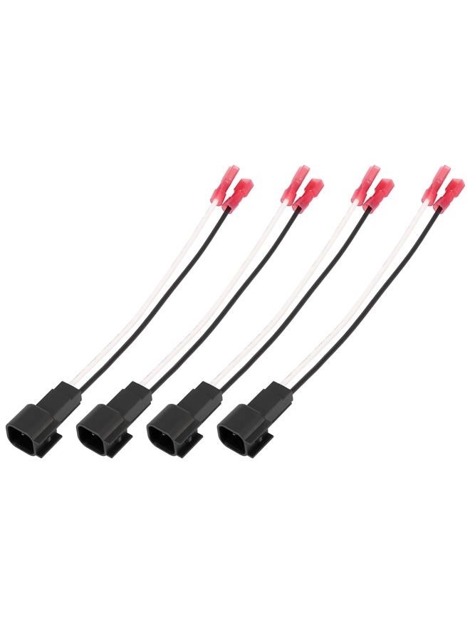 X AUTOHAUX Car Speaker Connector Harness Wiring Adapter - 4 Black
