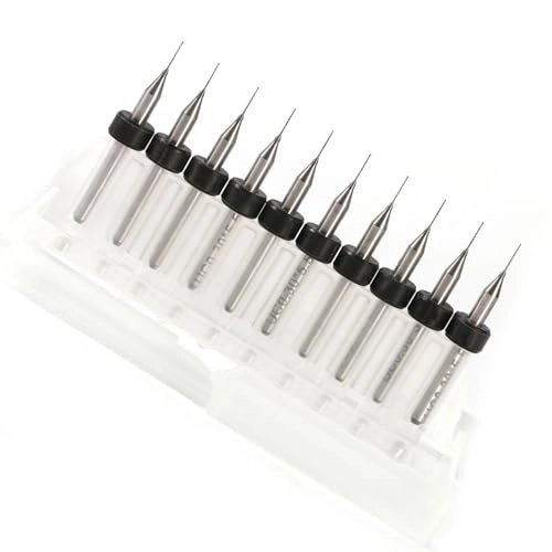 Carbide Micro Drill Bits - Tungsten Steel 10pcs 0.3mm