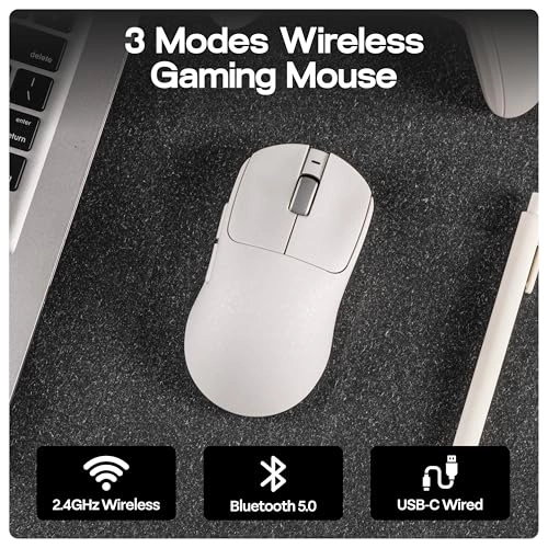 AJ199 Lightweight Gaming Mouse - Bluetooth 2.4GHz USB-C