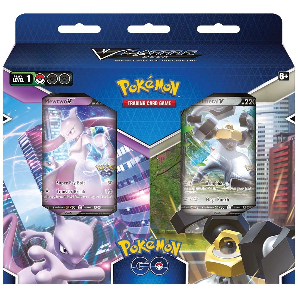 Pokémon Mewtwo V + Melmetal V Battle Deck + Booster Pack - 2 Booster Packs & Trainers