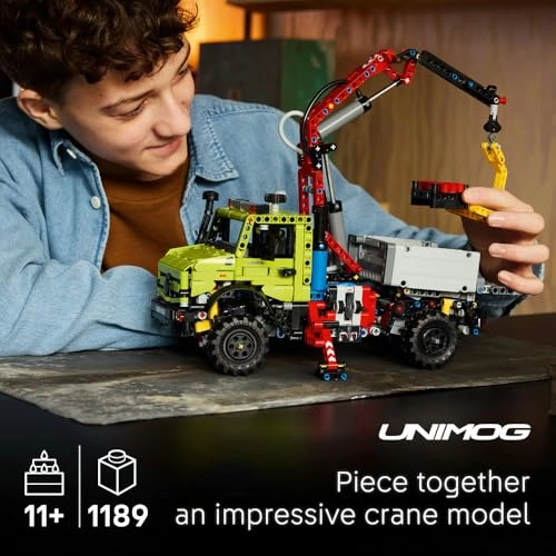 Technic Mercedes-Benz Unimog U 5023 (42242) - Crane Pneumatic Pump & Piston Engine