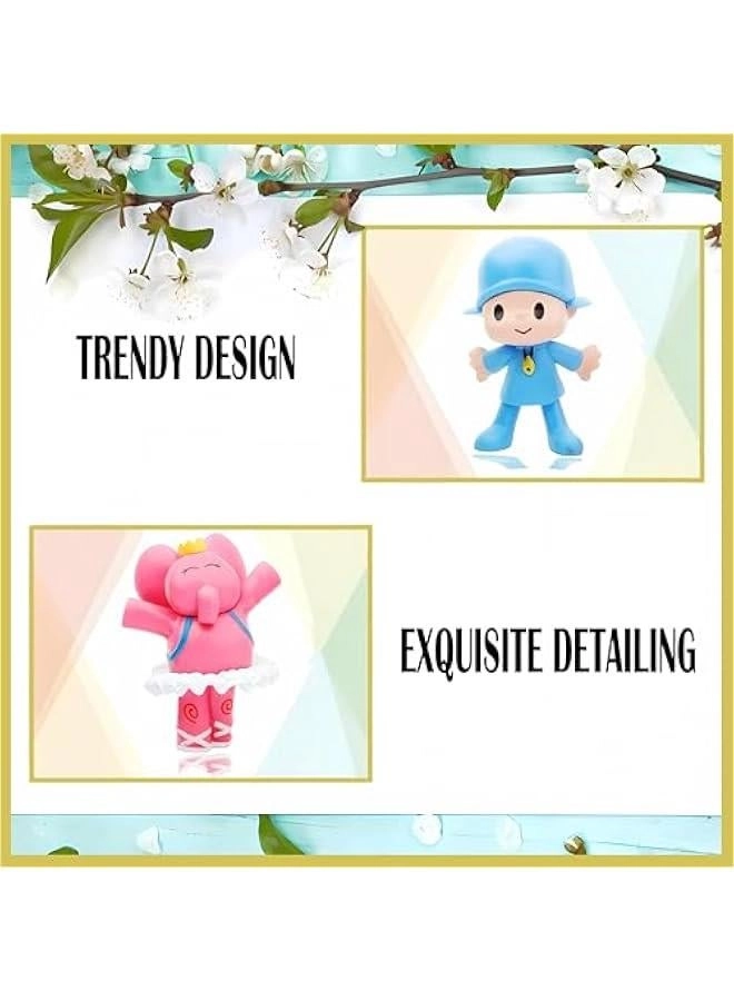 Animated Character Set - 7-Piece 2.6 Inch PVC