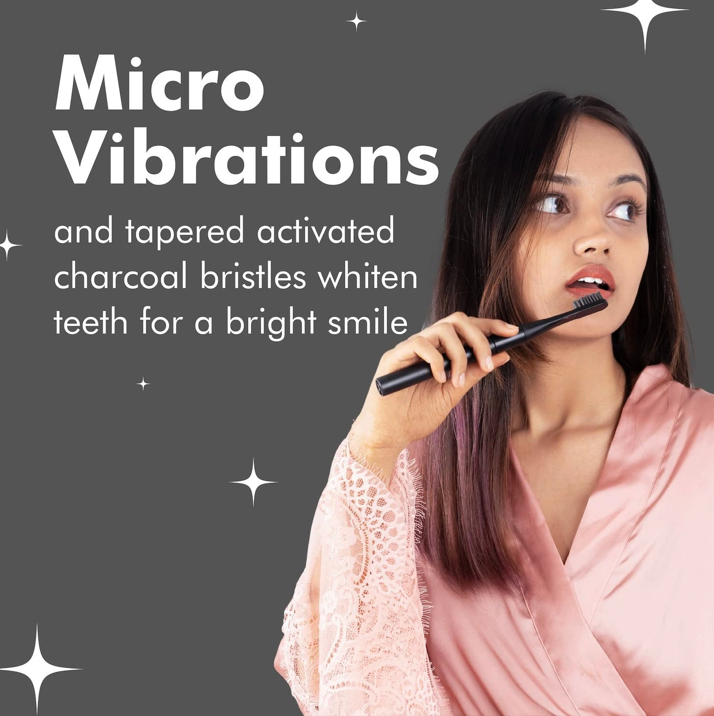 Electric Toothbrush - 2 Modes AAA Powered 2 Brush Heads