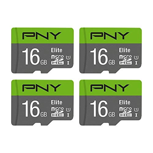 Elite microSDHC Flash Memory Card - 16GB 4-Pack + USB Reader
