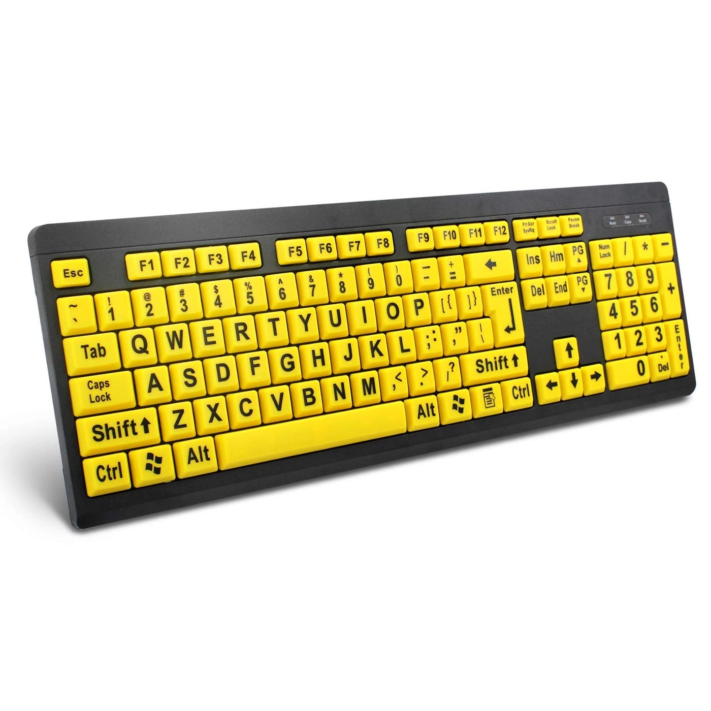 BOOGIIO Large Print Computer Keyboard - QWERTY Wired