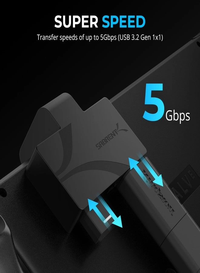 USB Type-C 3-Port Gaming Hub - 5Gbps USB 3.2 PD Charging for Steam Deck