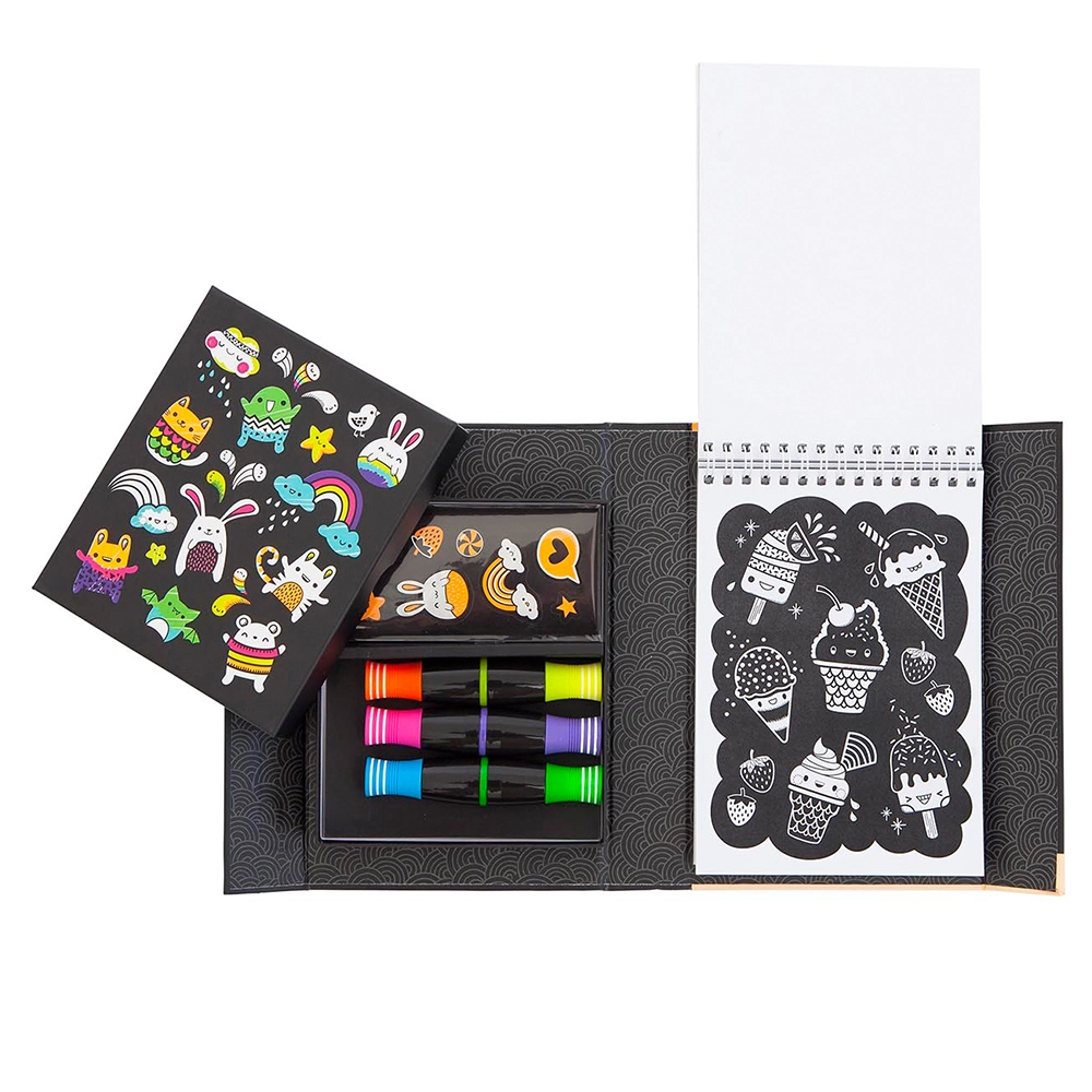 Glow Friends Neon Colouring Set - 5+ years