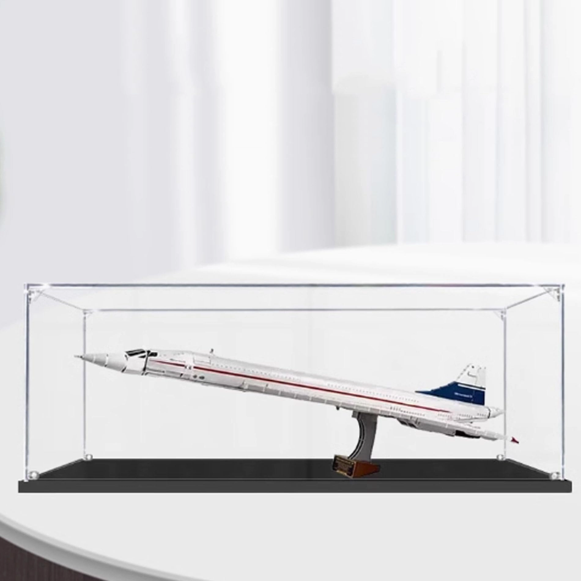 YUANZITIAN Acrylic Clear Display Case - Compatible with Lego 10318 Concorde Model