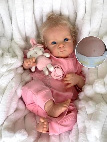 Anano Reborn Baby Doll - 18 in Full Silicone Newborn Girl
