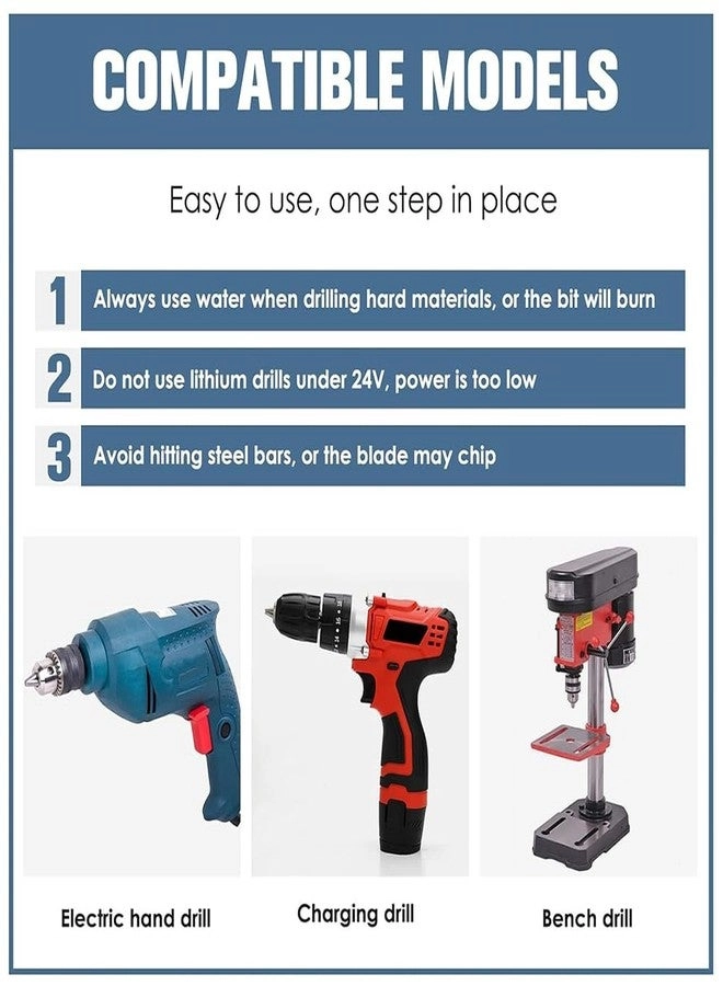 Masonry Drill Bit Set - Carbide Tip 7pcs 3mm-12mm
