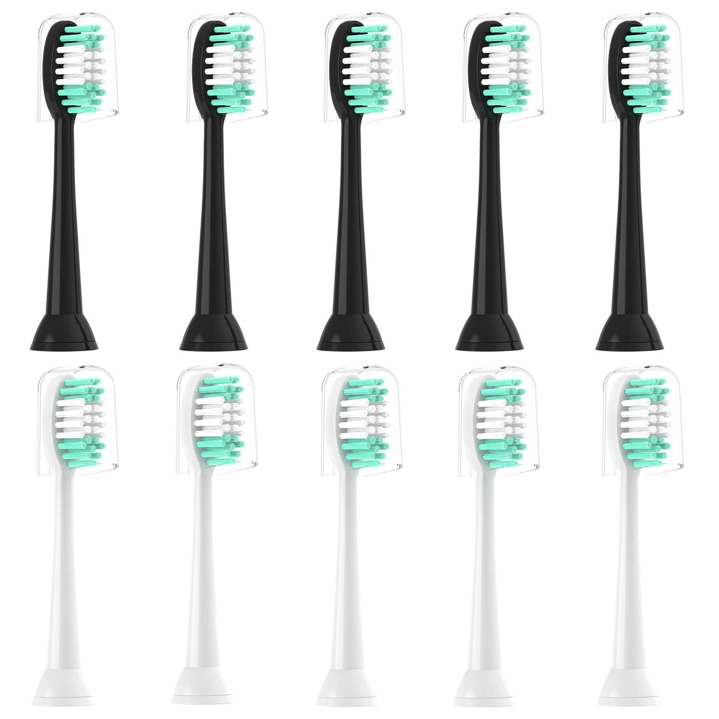 Replacement Toothbrush Heads - 10 Pack Soft Compatible with AquaSonic