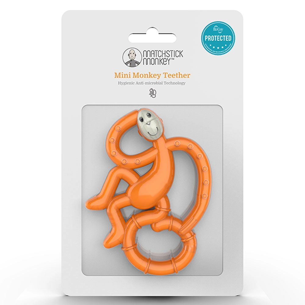 Mini Monkey Teether - Blue 3 Months