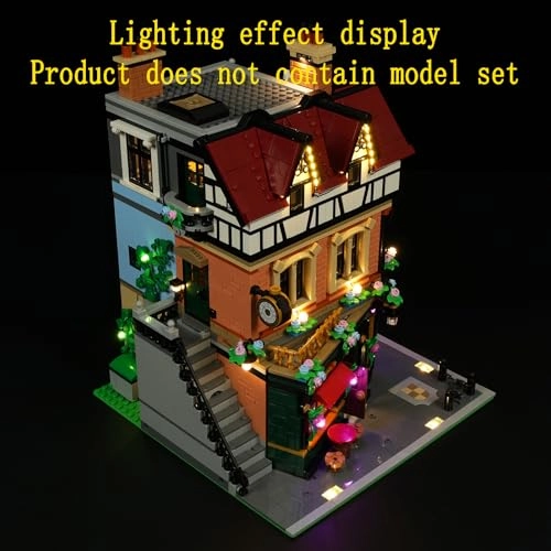 LED Light Kit for LEGO Tudor Corner Building Blocks Model 10350