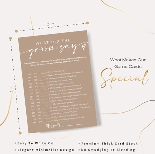 What Did The Groom Say - 25 pieces Adult
