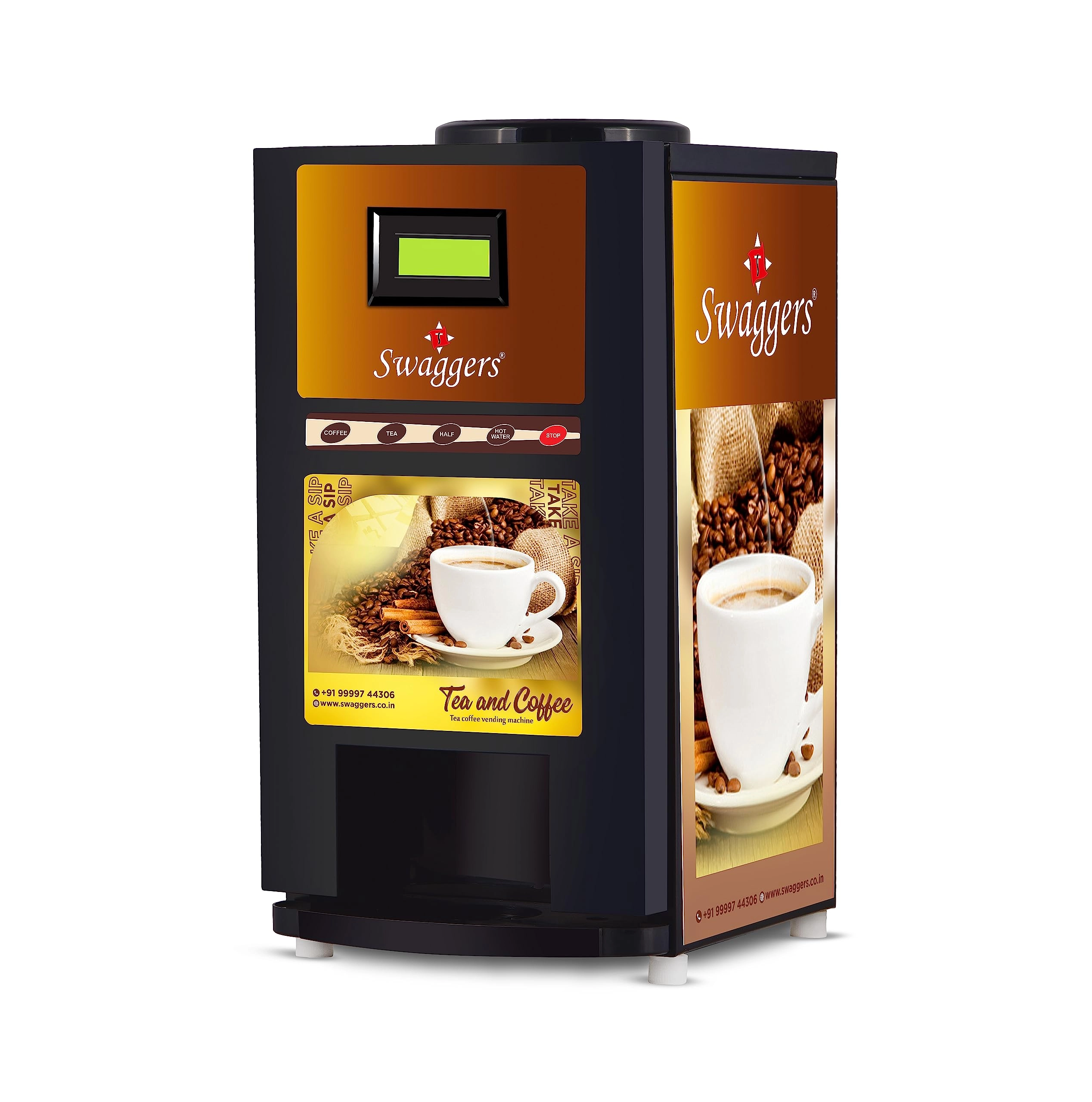 KK MART Swaggers Fully Automatic Coffee/Tea/Soup Vending Machine - 3 Liters
