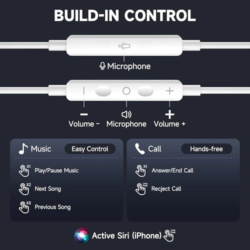 USB-C Headphones Wired Headphone
