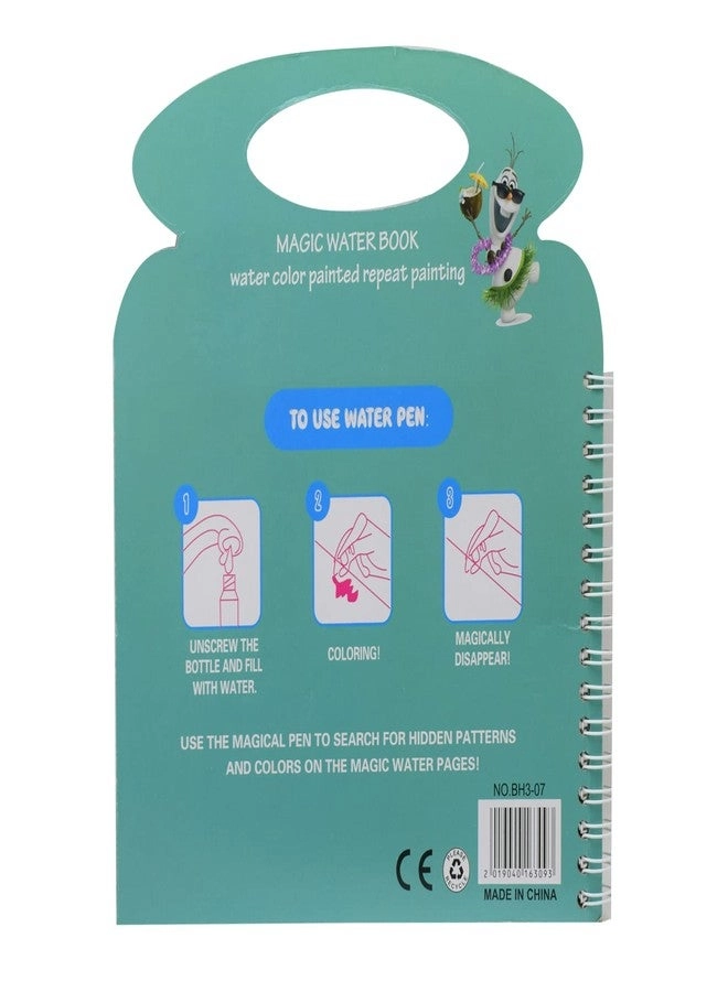 Ice Princess Theme Reusable Magic Water Painting Book - 1Pc