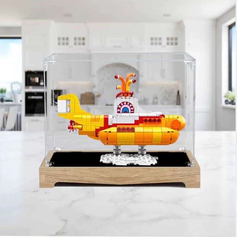 Acrylic Display Case (21306) - Clear Wood Bottom 11.81x7.87x9.84in.