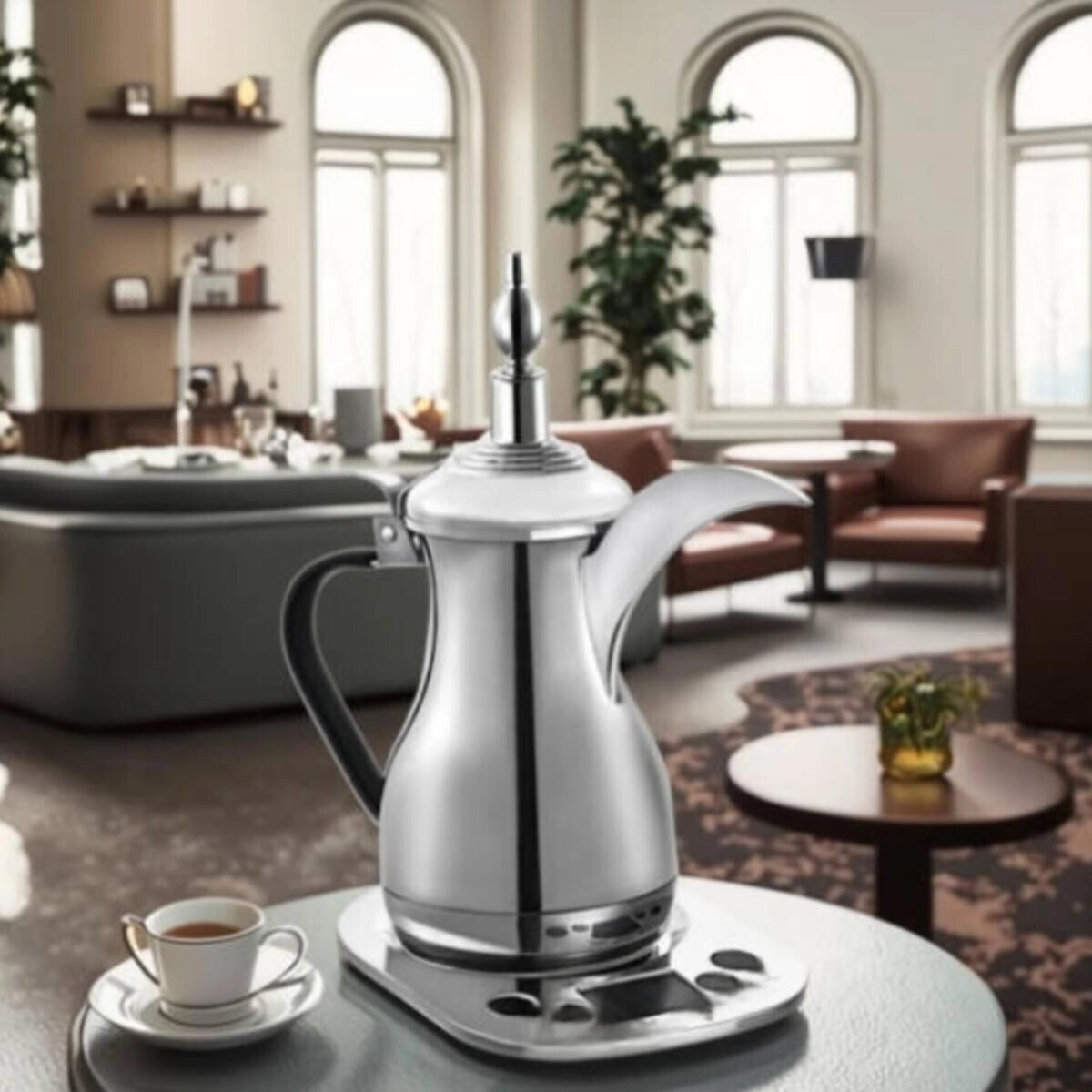 Arabic Coffee Dallah Pot - Fast Heating Keep Warm