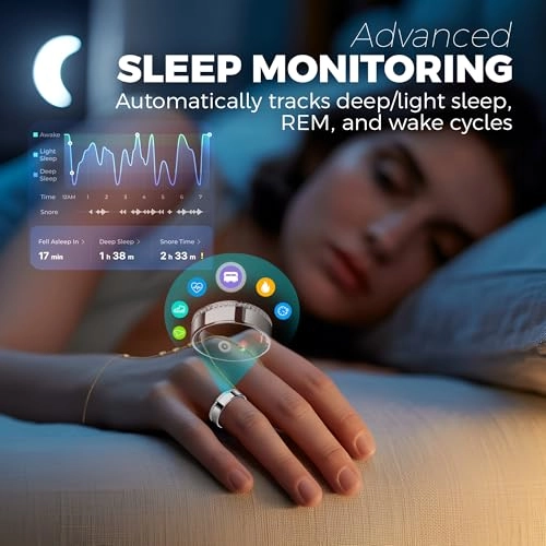 Smart Ring - 10-Day Battery IP68 Waterproof Heart Rate