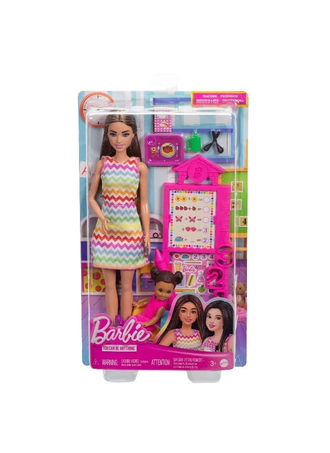 Barbie You Can Be Anything Teacher Doll - 23.81 cm Brunette Ages 3+