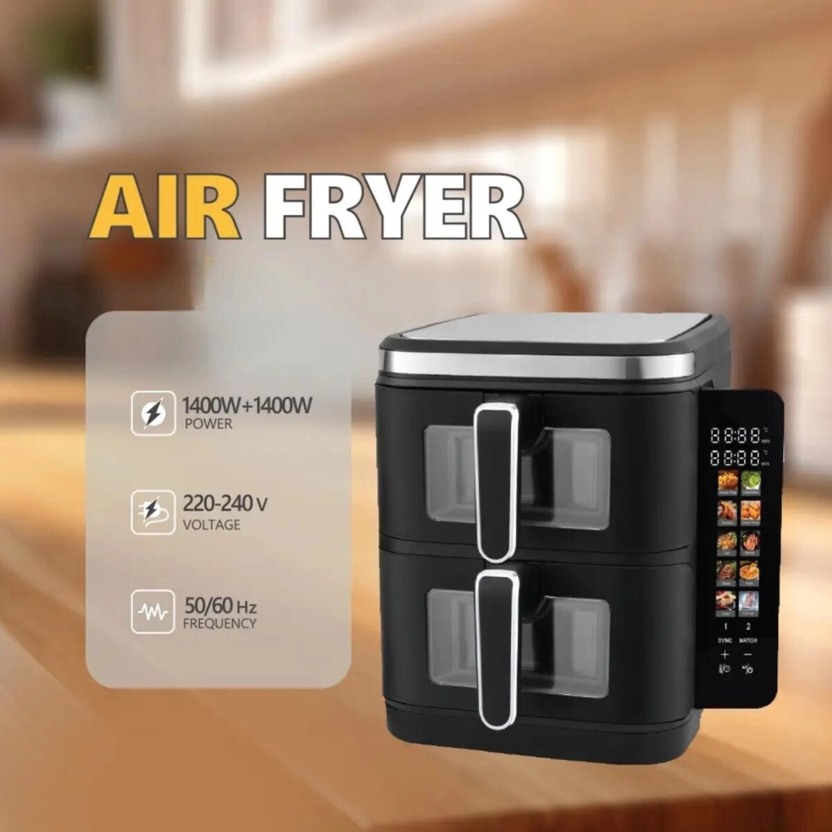 Twin Air Fryer 9817777502986
