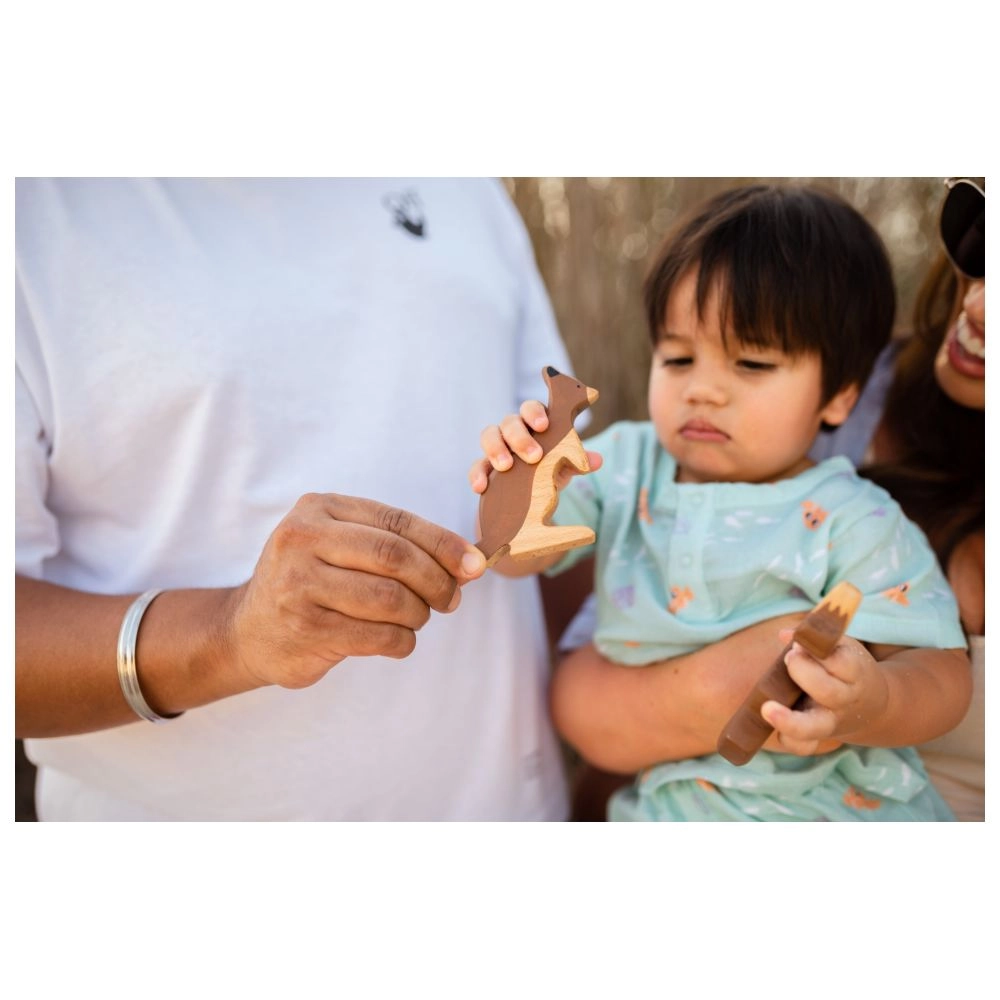 Wooden Exotic Animals Set - 2 years & above 4 pieces