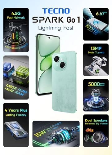 SPARK Go 1 KL 4 - 4 GB 128 GB