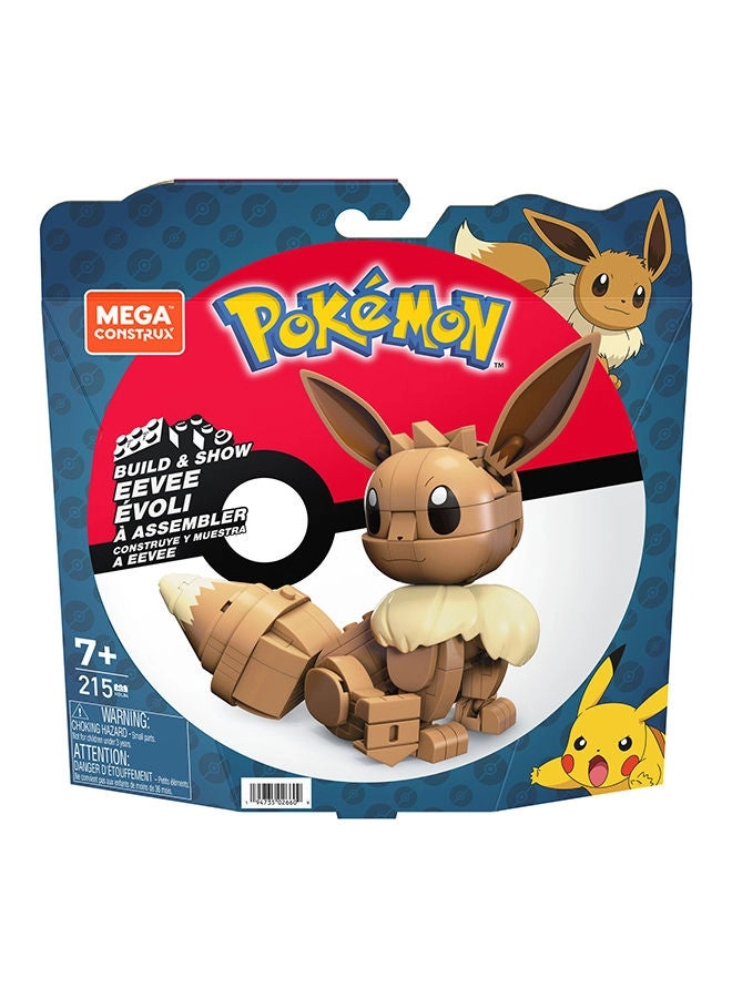 Pokémon Build & Show Eevee - Articulated 4 Inches Tall