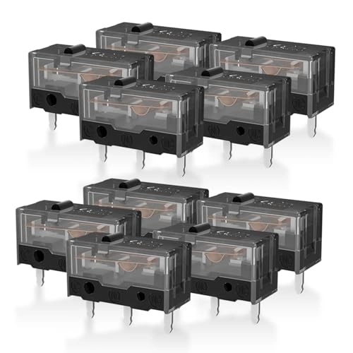 RunJRX GM8.0 - 10Pcs Black Mouse Micro Switches