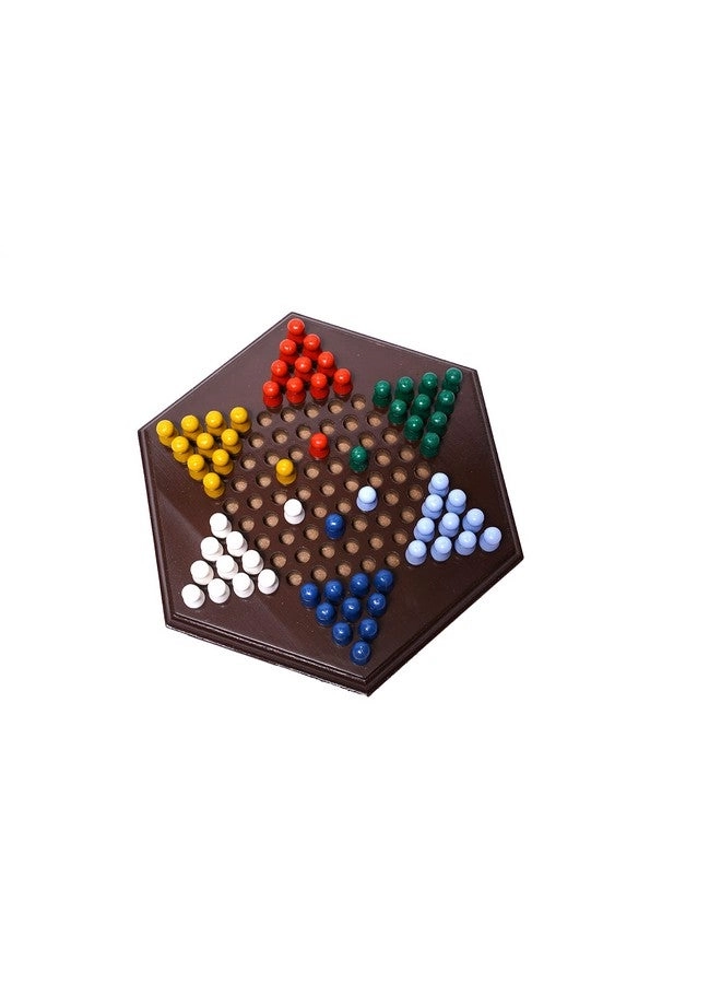 Lakshya India Chinese Checker Board - Wooden Hexagon