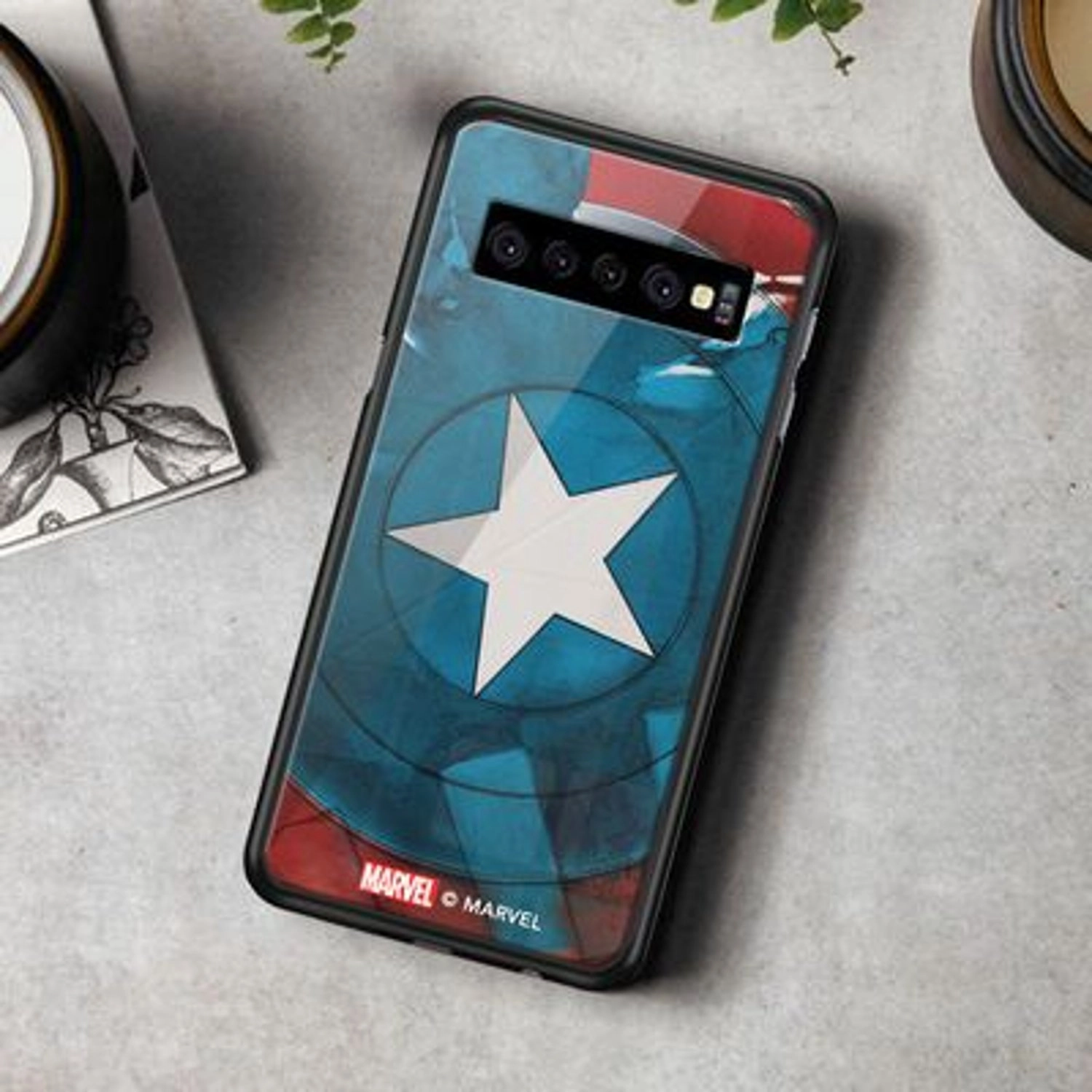 Watercolour Cap'S Sheild Back Case for Galaxy S10 Plus