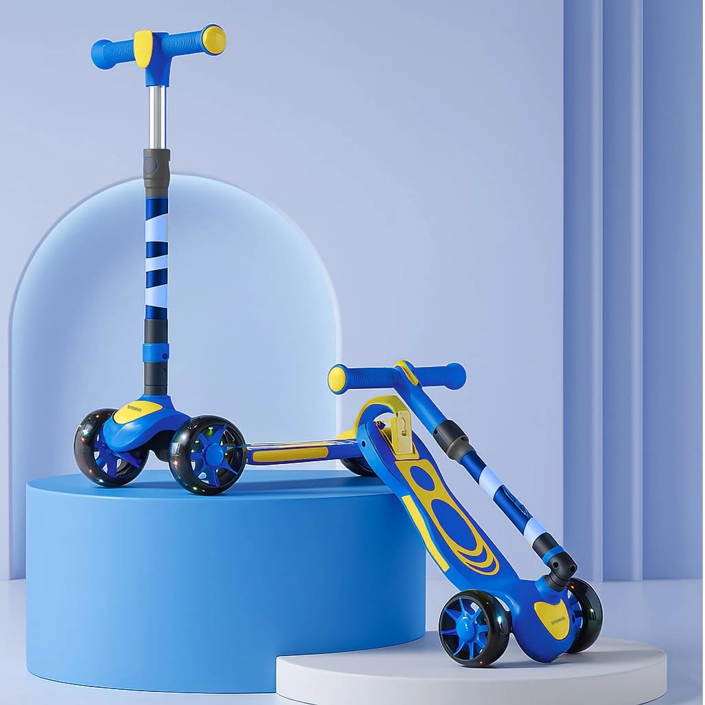 Storio, wecare@storio.in Rooster 3-Wheel Kick Scooter – LED Foldable