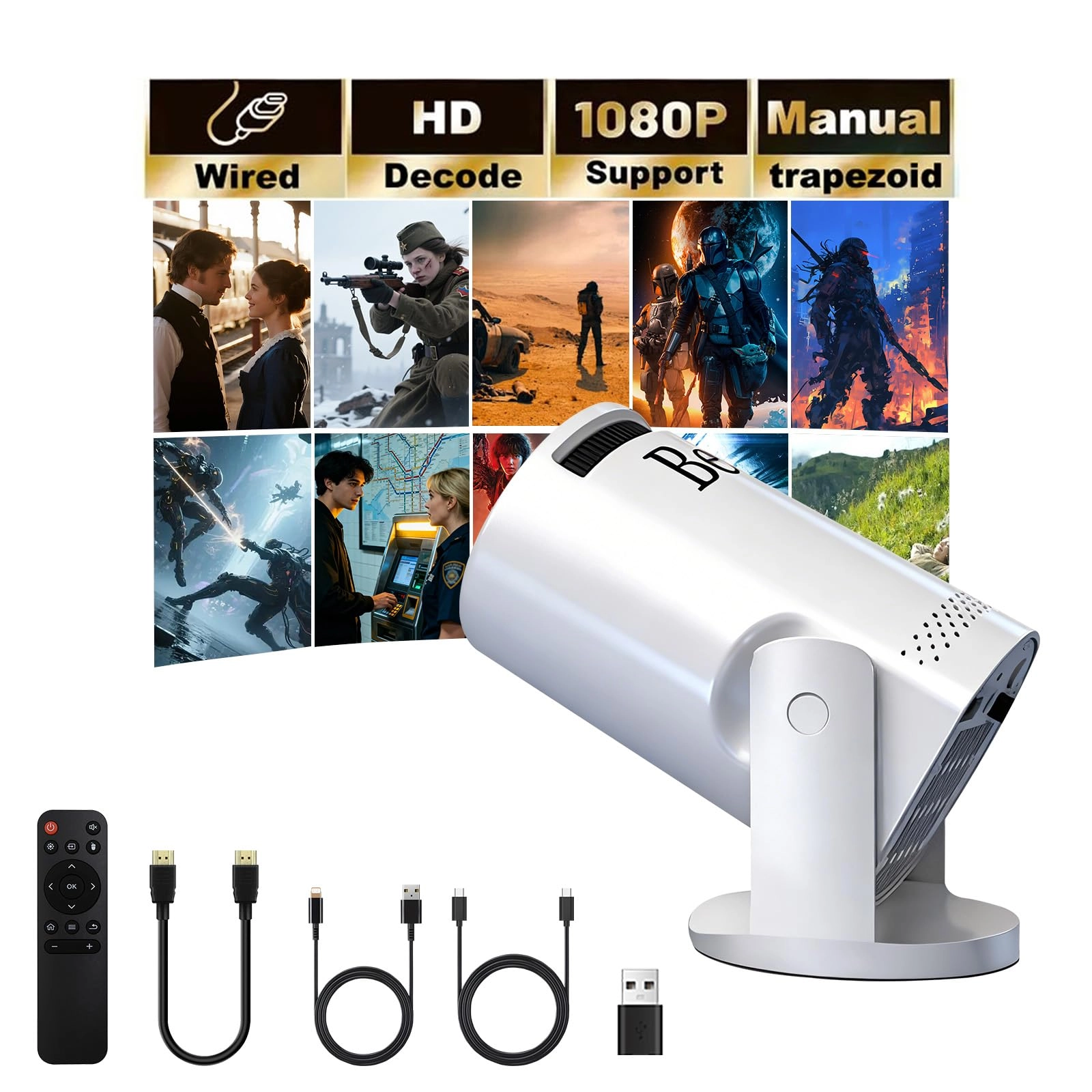 BESUS Mini projector - 1280 x 720