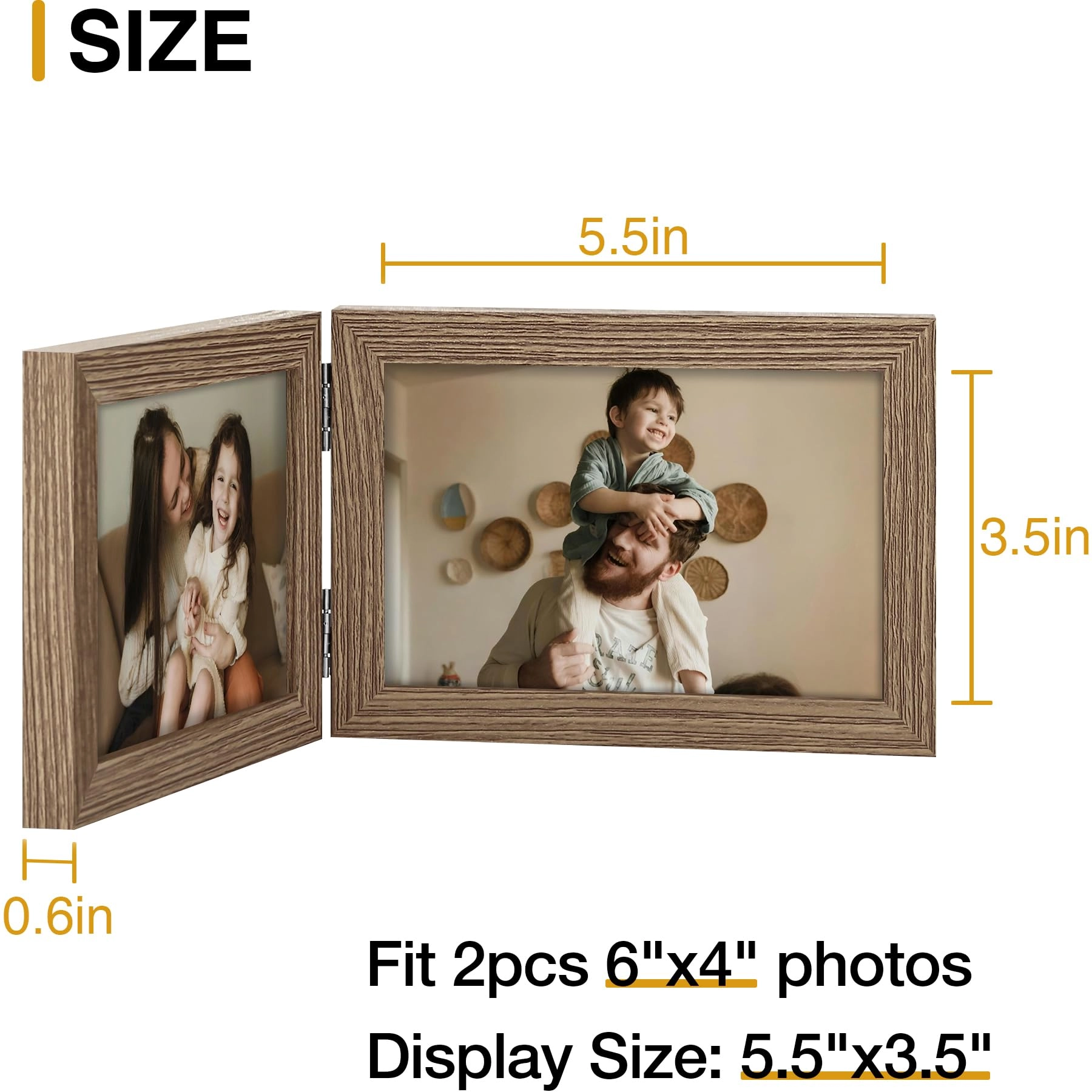 Double 6x4 Picture Frame