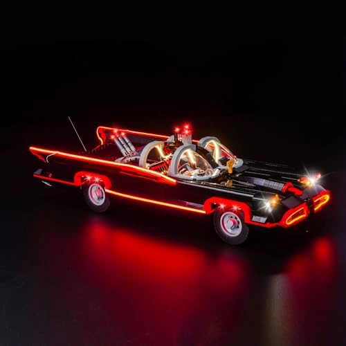 LED Light Set Compatible with Lego 76328 B'atman: The Classic TV Series Batmobile - USB & Battery 2 light sources